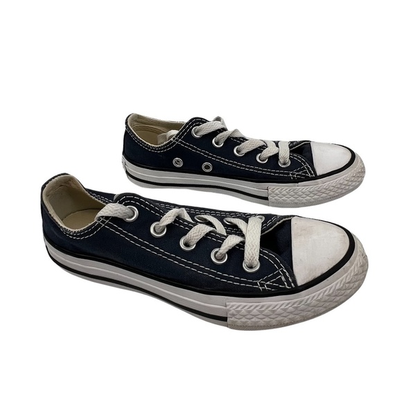 Converse All Star Blue Canvas Sneakers Size 12 Youth - Picture 1 of 8